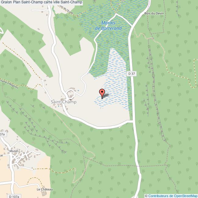 Plan SaintChamp carte ville SaintChamp