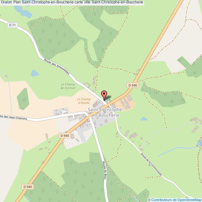 Plan SaintChristopheenBoucherie carte ville SaintChristopheen