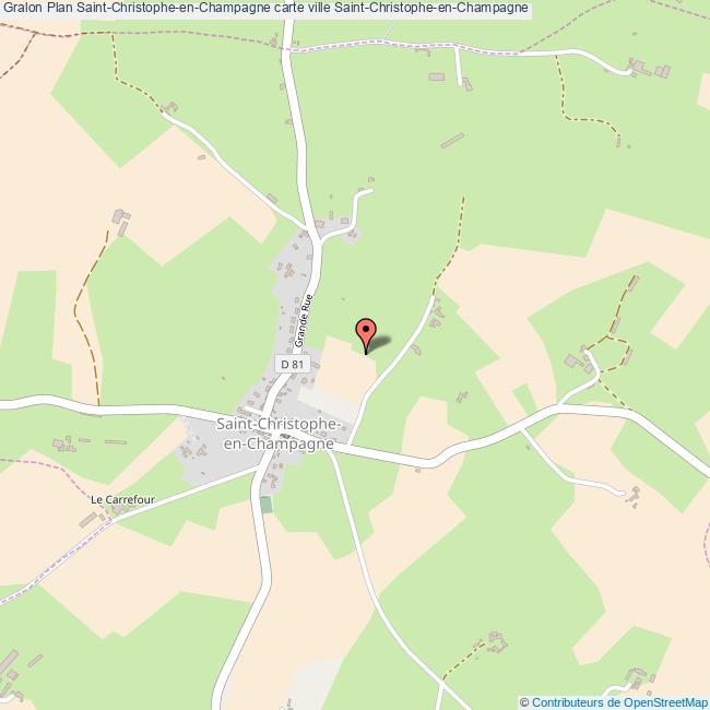 Plan SaintChristopheenChampagne carte ville SaintChristopheen