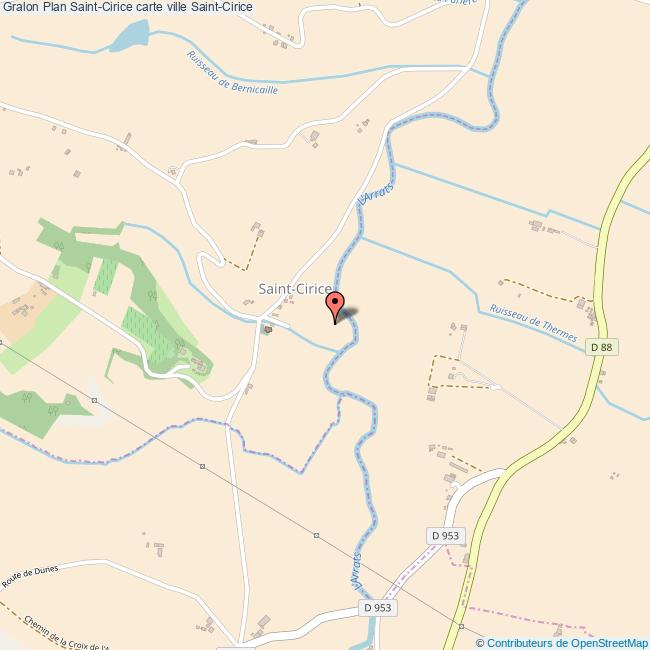 Plan SaintCirice carte ville SaintCirice