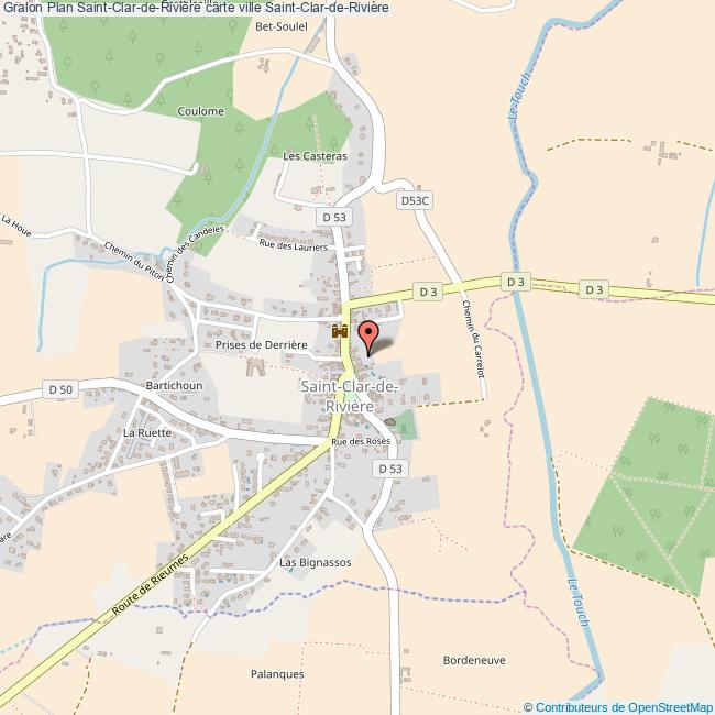 plan Saint-Clar-de-Rivière