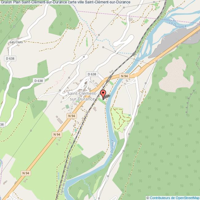 Plan SaintClémentsurDurance carte ville SaintClémentsurDurance