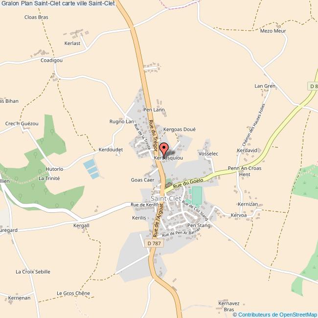 Plan SaintClet carte ville SaintClet