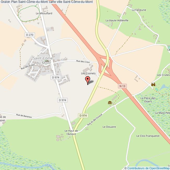 Plan SaintCômeduMont carte ville SaintCômeduMont