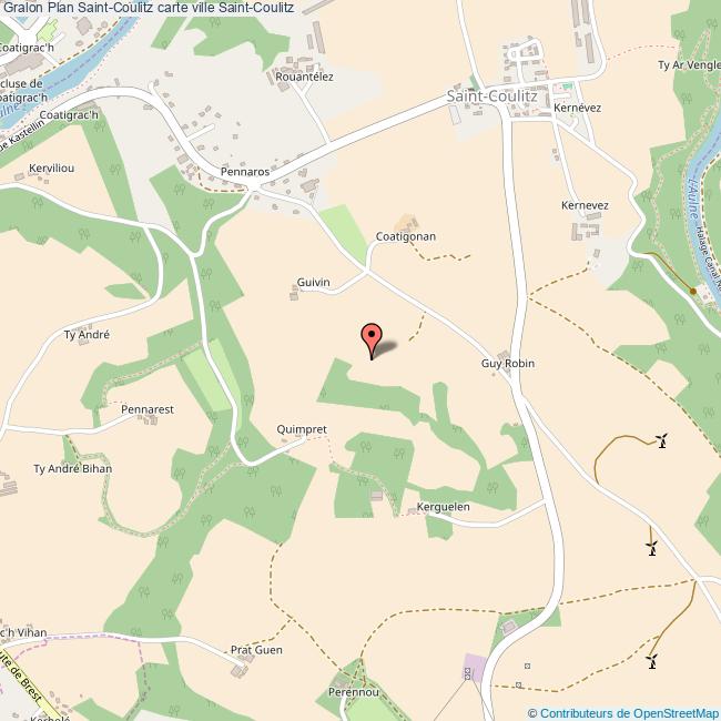 Plan SaintCoulitz carte ville SaintCoulitz