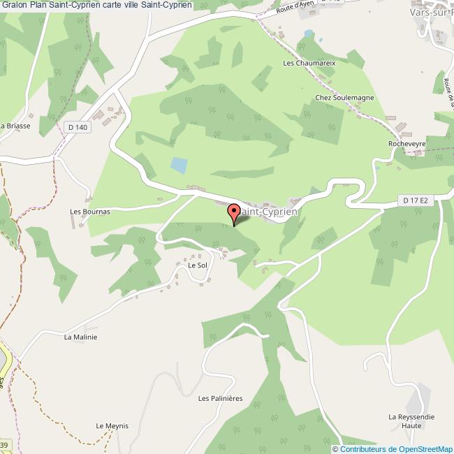 Plan SaintCyprien carte ville SaintCyprien