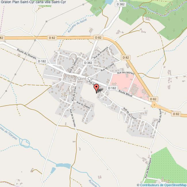 Plan SaintCyr carte ville SaintCyr
