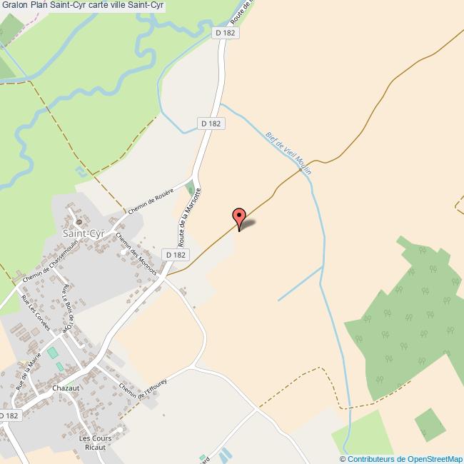 Plan SaintCyr carte ville SaintCyr