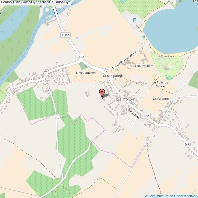 Plan SaintCyr carte ville SaintCyr