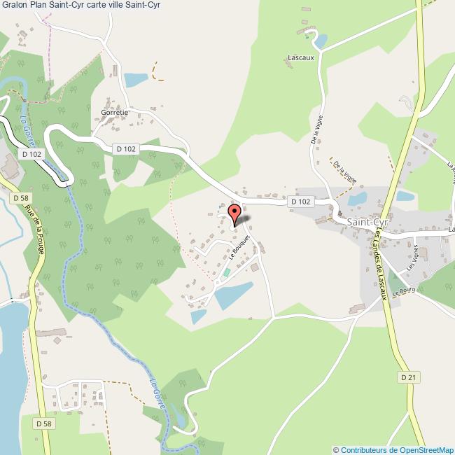 Plan SaintCyr carte ville SaintCyr