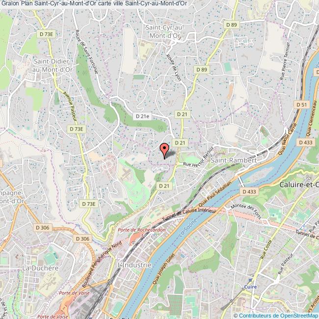 Plan SaintCyrauMontd'Or carte ville SaintCyrauMontd'Or