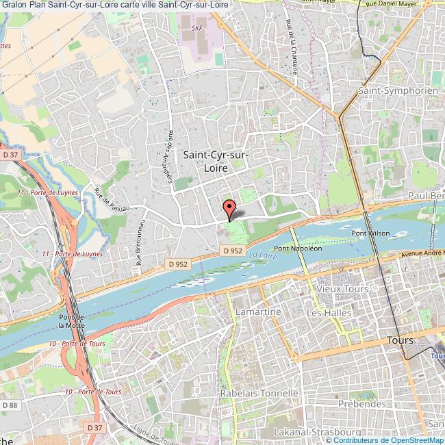 Plan SaintCyrsurLoire carte ville SaintCyrsurLoire