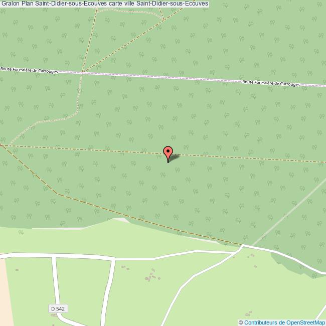 Plan SaintDidiersousEcouves carte ville SaintDidiersousEcouves
