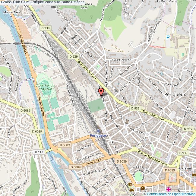 Plan SaintEstèphe carte ville SaintEstèphe