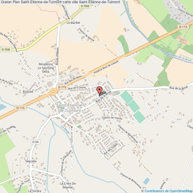 Plan SaintEtiennedeTulmont carte ville SaintEtiennedeTulmont