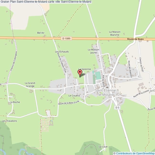 Plan SaintEtienneleMolard carte ville SaintEtienneleMolard