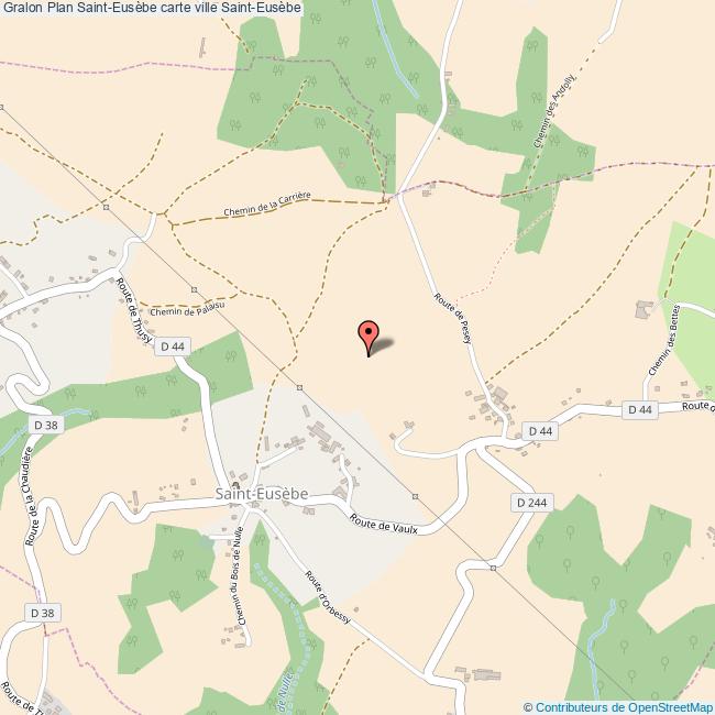 Plan SaintEusèbe carte ville SaintEusèbe