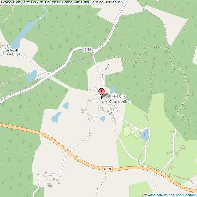 Plan SaintFélixdeBourdeilles carte ville SaintFélixdeBourdeilles