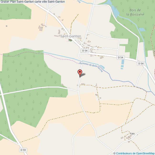 Plan SaintGanton carte ville SaintGanton