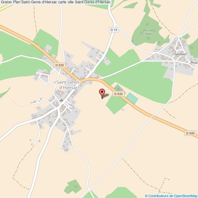 plan Saint-Genis-d'Hiersac