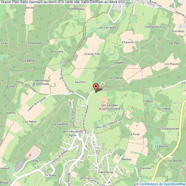Plan SaintGermainauMontd'Or carte ville SaintGermainauMontd'Or