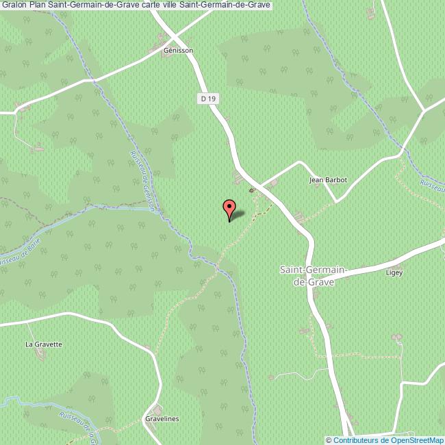 Plan SaintGermaindeGrave carte ville SaintGermaindeGrave