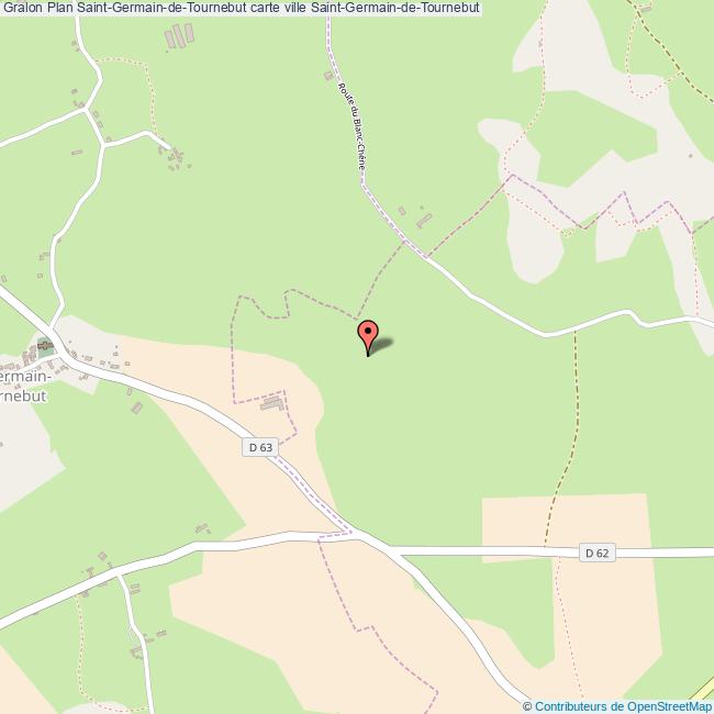 Plan SaintGermaindeTournebut carte ville SaintGermaindeTournebut