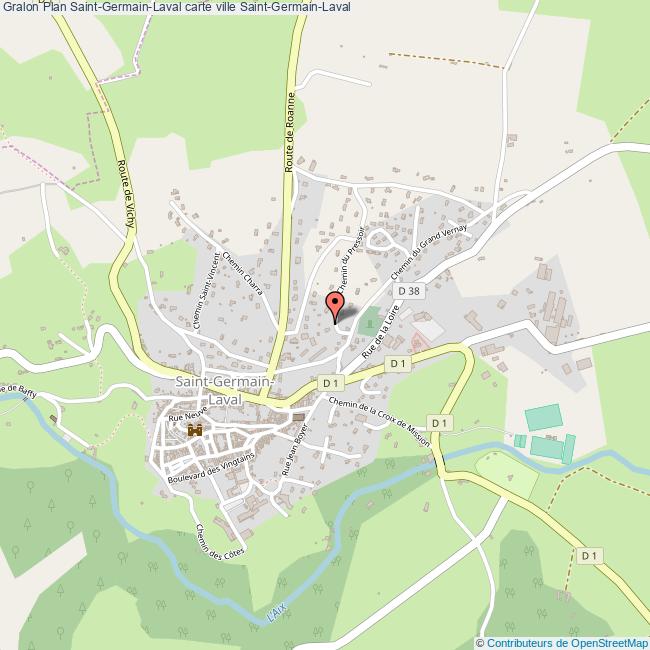 Plan SaintGermainLaval carte ville SaintGermainLaval Plan SaintGermainLaval carte ville SaintGermainLaval