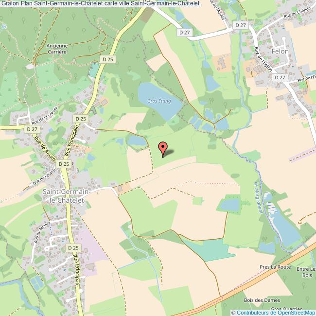 Plan Saint Germain Le Chatelet Carte Ville Saint Germain Le Chatelet