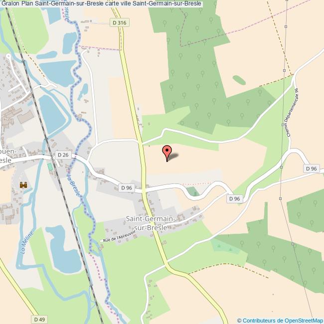 Plan SaintGermainsurBresle carte ville SaintGermainsurBresle