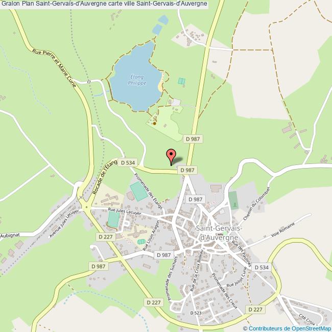 plan Saint-Gervais-d'Auvergne