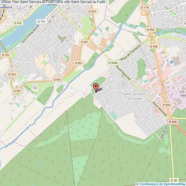 plan Saint-Gervais-la-Forêt