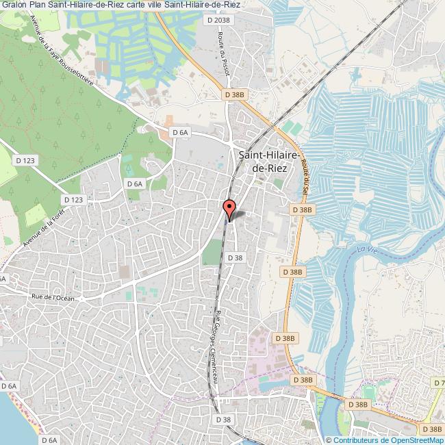 Plan SaintHilairedeRiez carte ville SaintHilairedeRiez