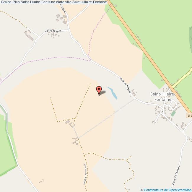 Plan SaintHilaireFontaine carte ville SaintHilaireFontaine