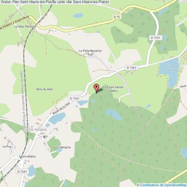 Plan SaintHilairelesPlaces carte ville SaintHilairelesPlaces