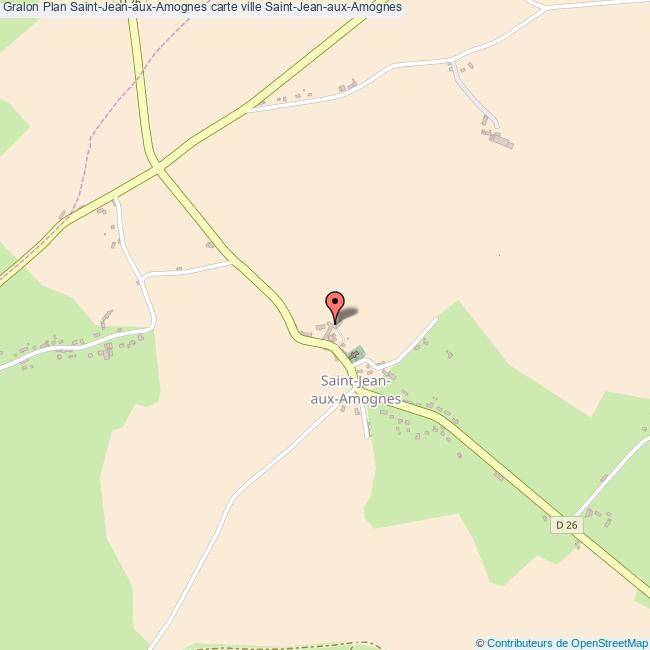 Plan SaintJeanauxAmognes carte ville SaintJeanauxAmognes