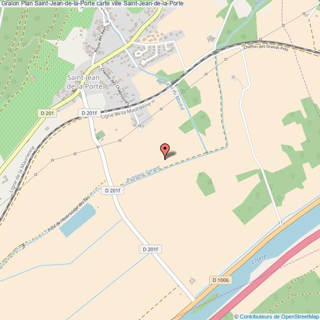 Plan SaintJeandelaPorte carte ville SaintJeandelaPorte