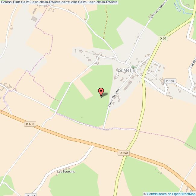 Plan SaintJeandelaRivière carte ville SaintJeandelaRivière
