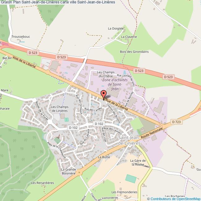 Mairie SaintJeandeLinières informations commune de SaintJeande