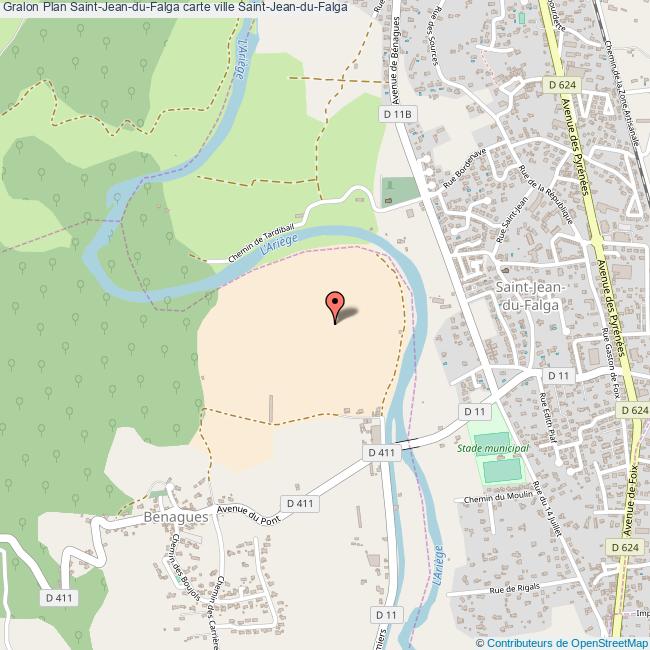 Plan SaintJeanduFalga carte ville SaintJeanduFalga