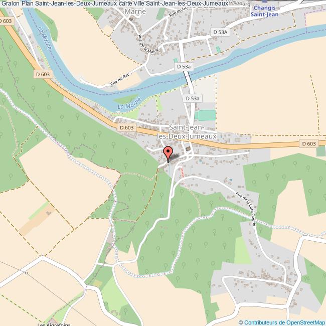 Plan SaintJeanlesDeuxJumeaux carte ville SaintJeanlesDeuxJumeaux
