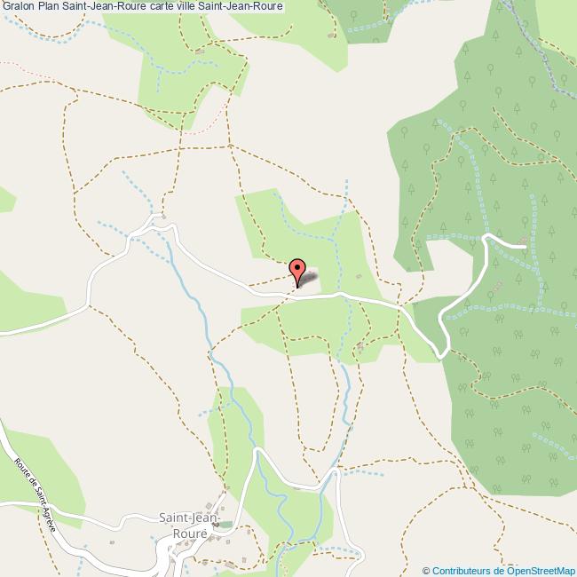 Plan SaintJeanRoure carte ville SaintJeanRoure