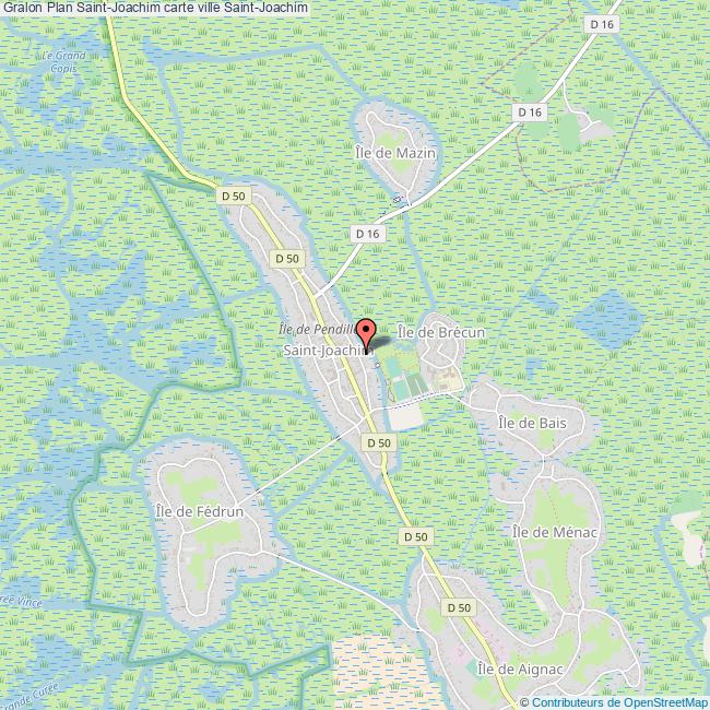 Plan SaintJoachim carte ville SaintJoachim