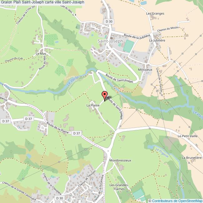 Plan SaintJoseph carte ville SaintJoseph