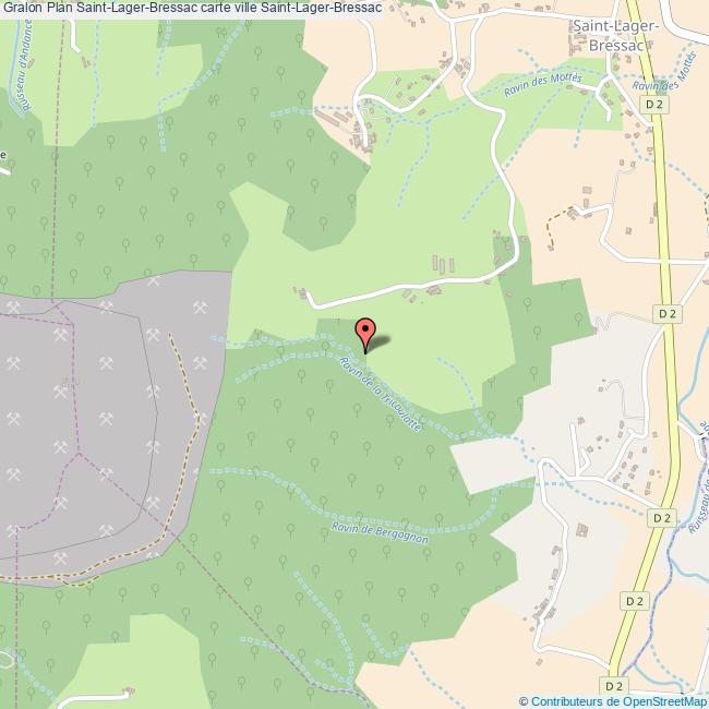 plan Saint-Lager-Bressac