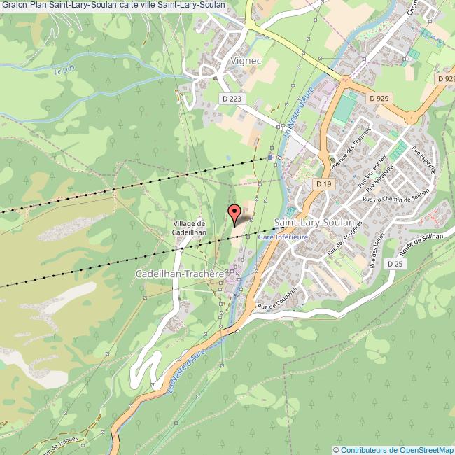 plan ville Saint-Lary-Soulan