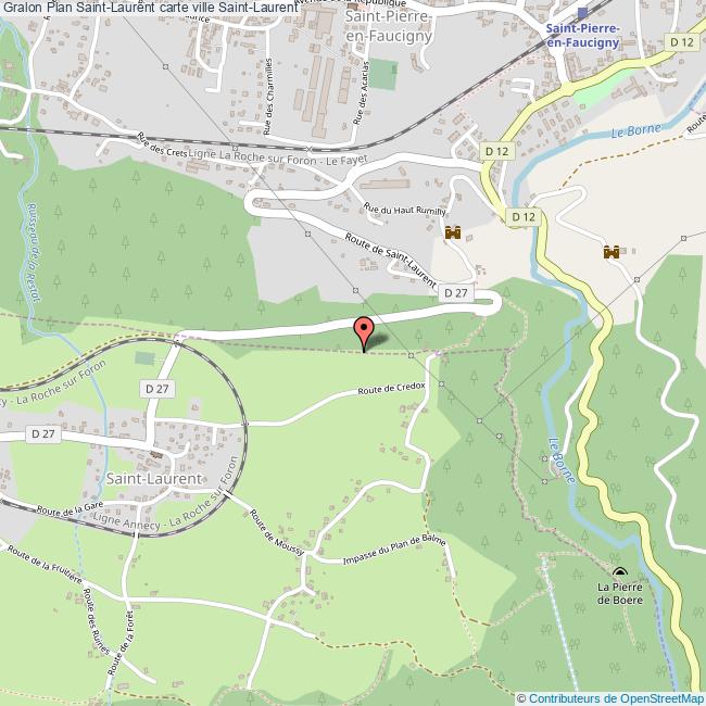 Plan SaintLaurent carte ville SaintLaurent