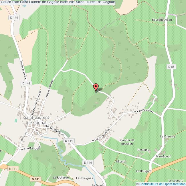 plan Saint-Laurent-de-Cognac
