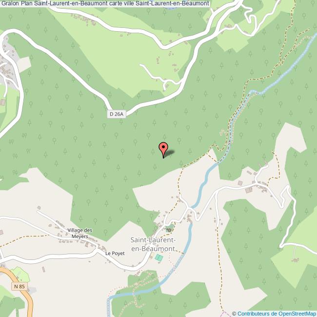 plan Saint-Laurent-en-Beaumont