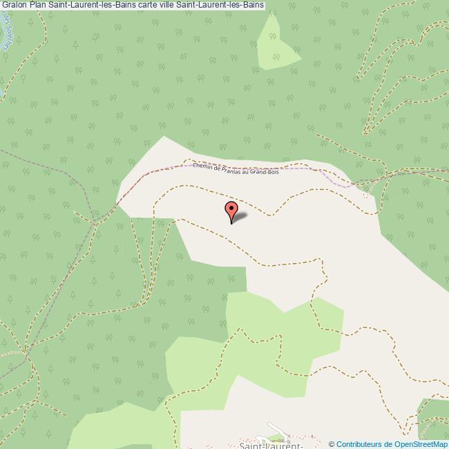 Plan SaintLaurentlesBains carte ville SaintLaurentlesBains